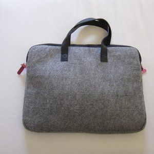 Fuzzy Laptop 13" Bag Case Grey Great Condition